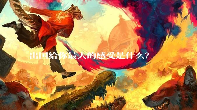 出国给你最大的感受是什么？