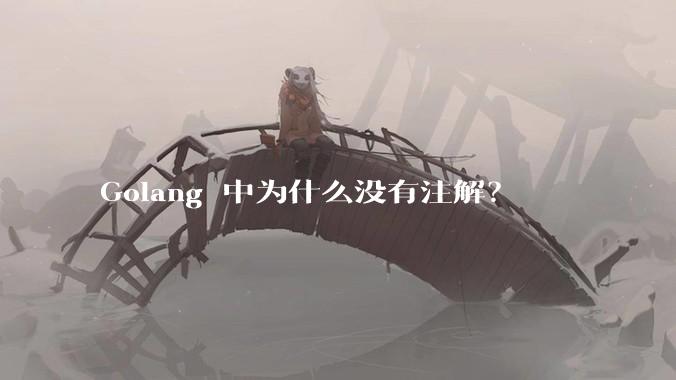 Golang 中为什么没有注解？