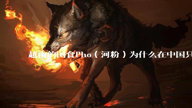 越南的国食Pho（河粉）为什么在中国只能失败？